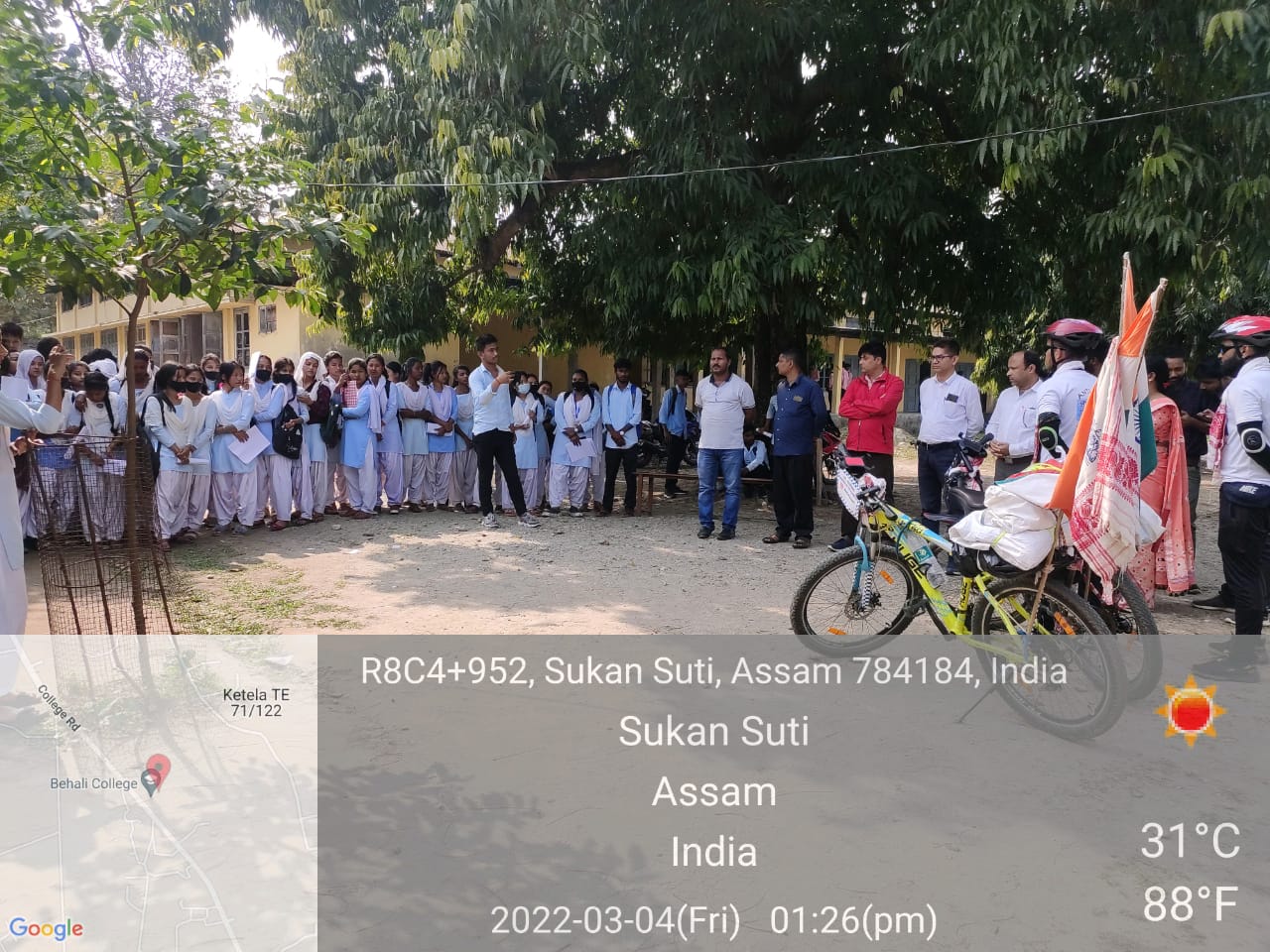 Program on anti-drug rally from Sita Jakhala across the state, welcome by BDC