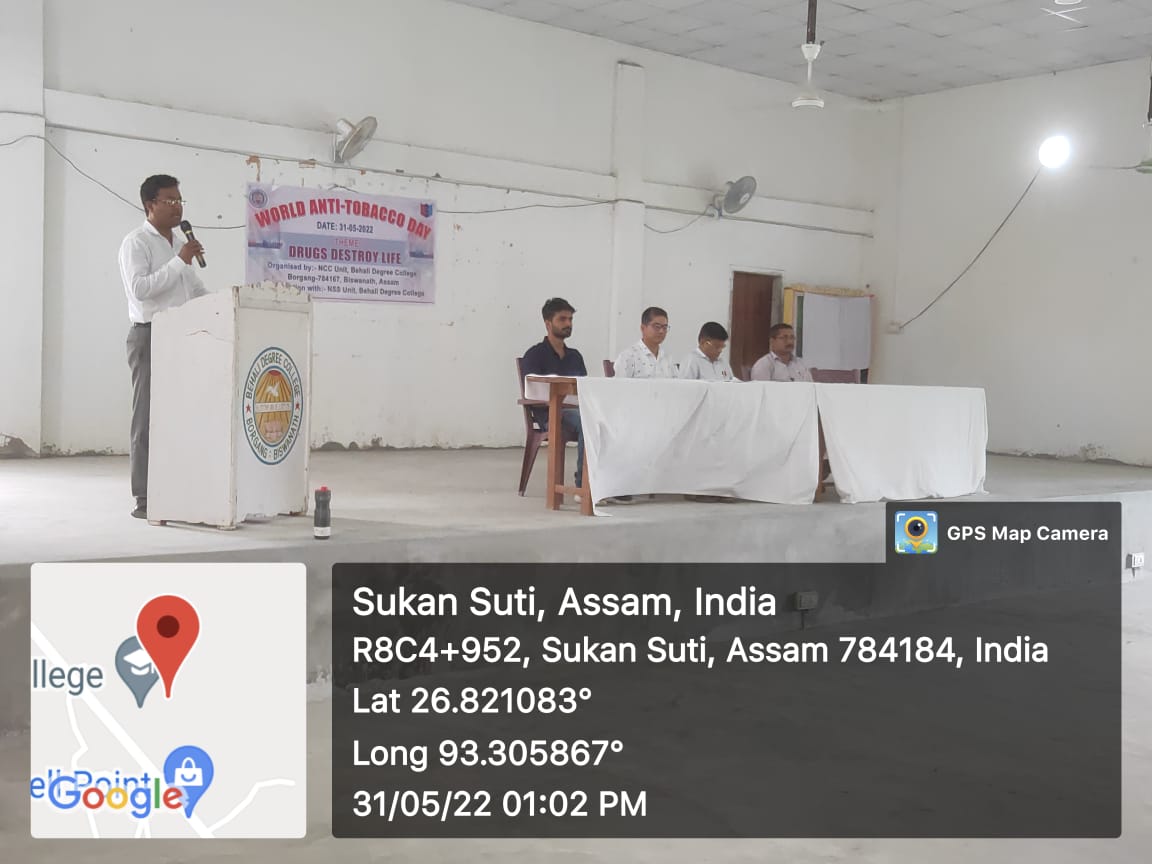 Observation of World Anti-Tobacco Day